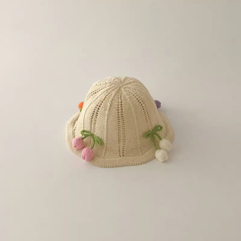 🅽🅴🆆 [3color / one size] ボンボンおはなベビーサマーハット