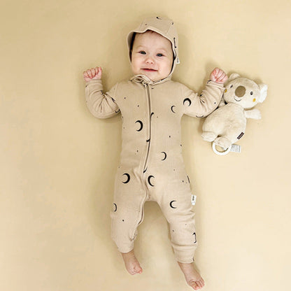 北欧ベビージッパーロンパース(4color)