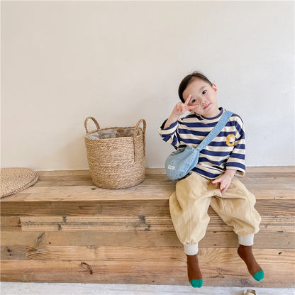 イニシャルボーダーロングスリーブ(2color)