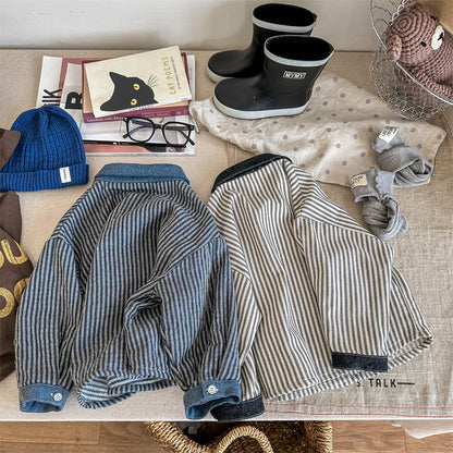 ストライプデニムジャケット(2color)