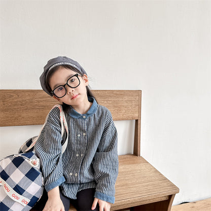 ストライプデニムジャケット(2color)