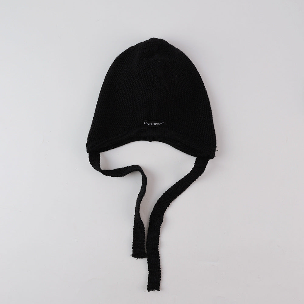 シンプルラベルニットキャップ(6color)