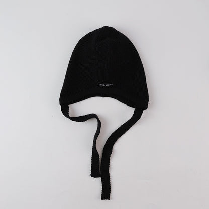 シンプルラベルニットキャップ(6color)