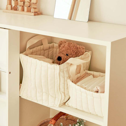 ナチュラルキルティングベビーバスケット(2size)