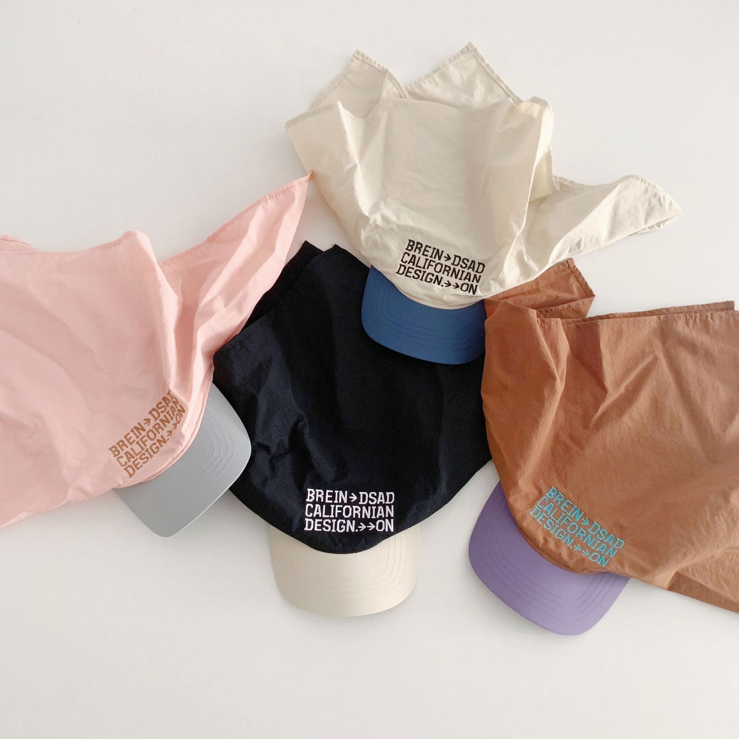 ロゴ刺繍スカーフキャップ(4color)