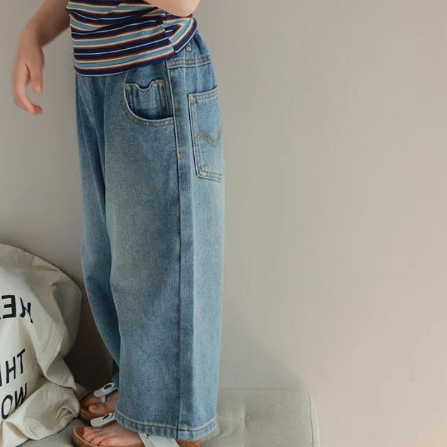 🅽🅴🆆 [90-140] ユニセックスワイドデニム