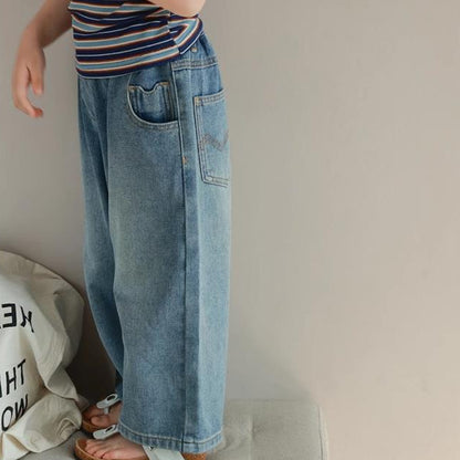 🅽🅴🆆 [90-140] ユニセックスワイドデニム