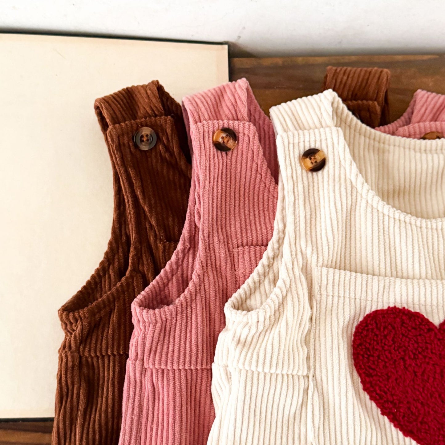 ラブリーコーデュロイサロペット(3color)