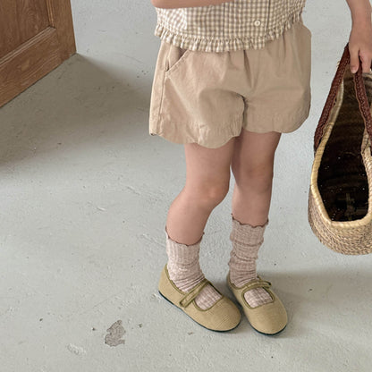 [2color / 80-130] ウェーブデザインショートパンツ