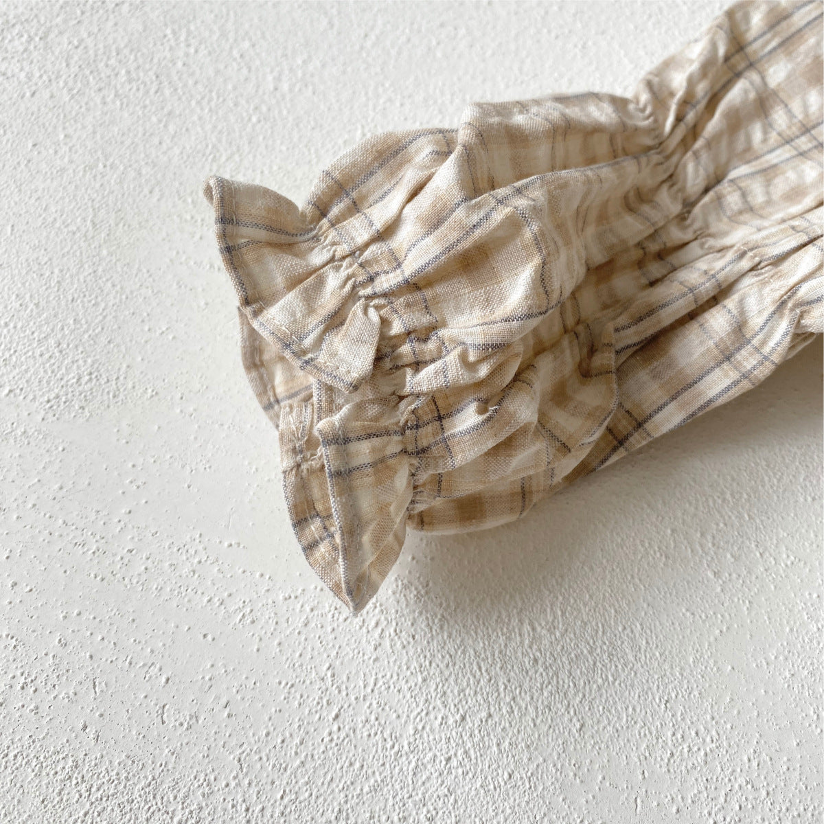 カントリーチェックブラウスロンパース(2color)