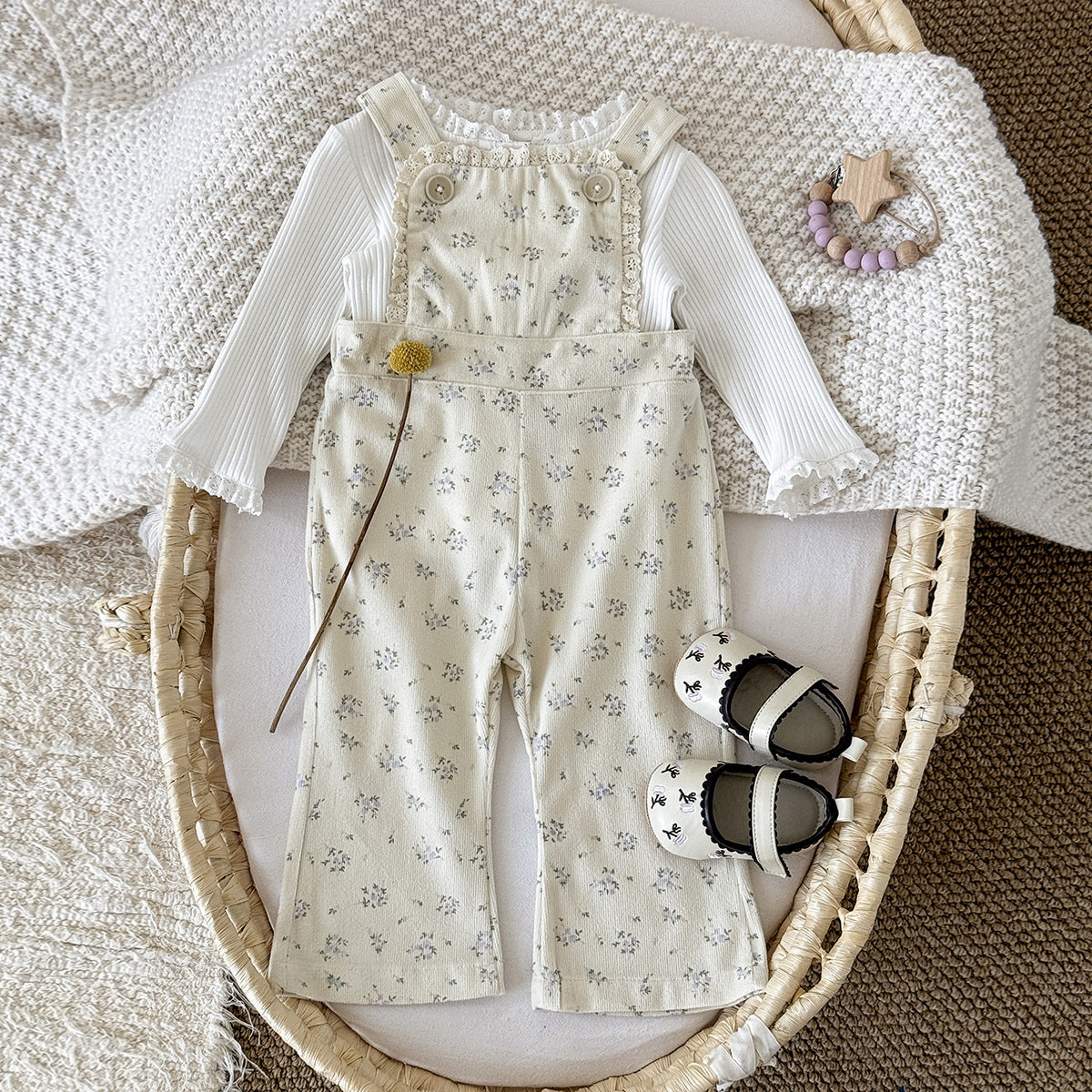 フローラルナチュラルオーバーオール