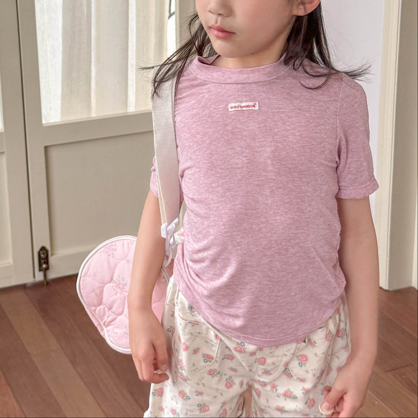 🅽🅴🆆 [3color / 80-130] 杢カラーシックサマーシャツ