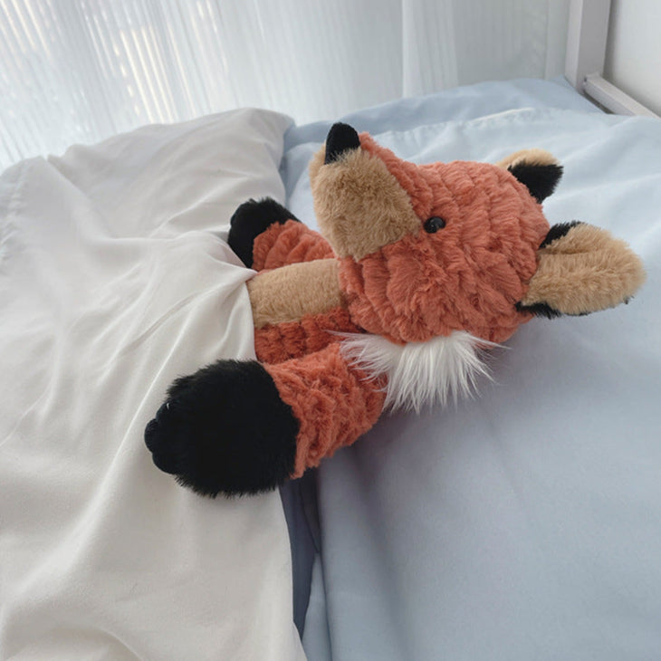 🅽🅴🆆 standing hair fox stuffed toy