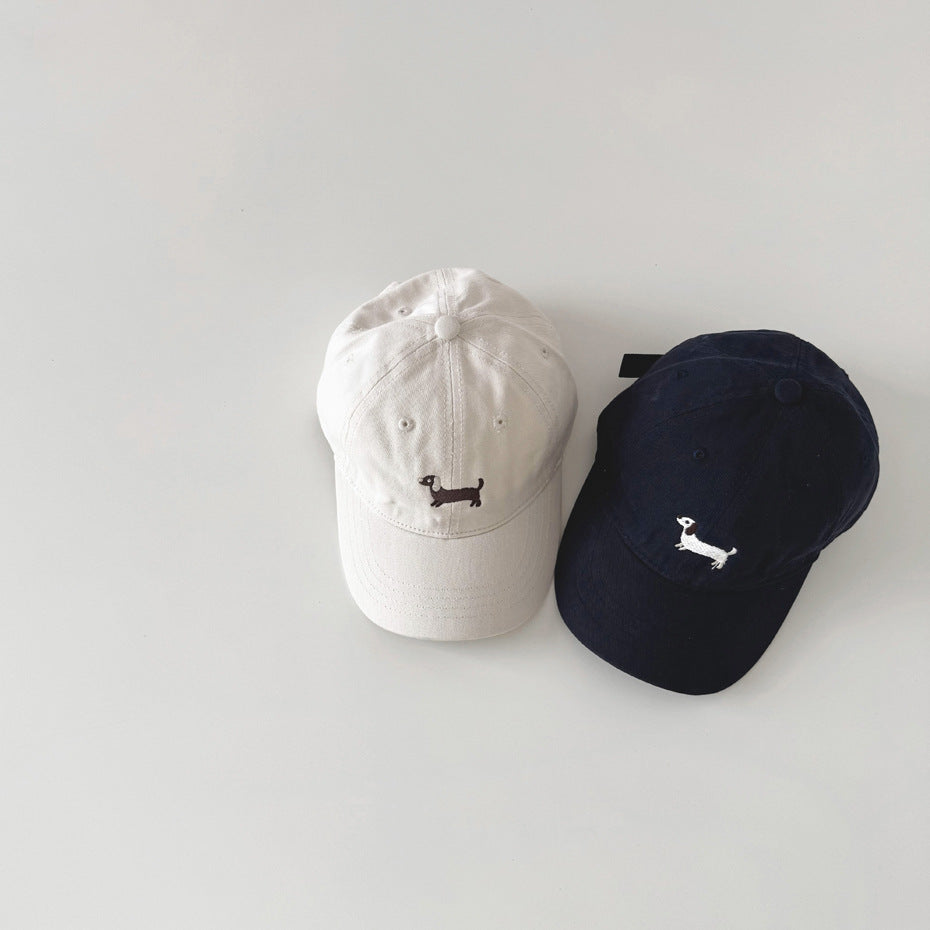 ダックス刺繍キッズキャップ(11color)