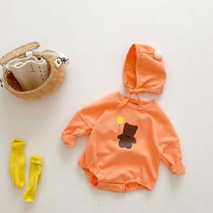 ポンポンべあロンパースセット(2color)