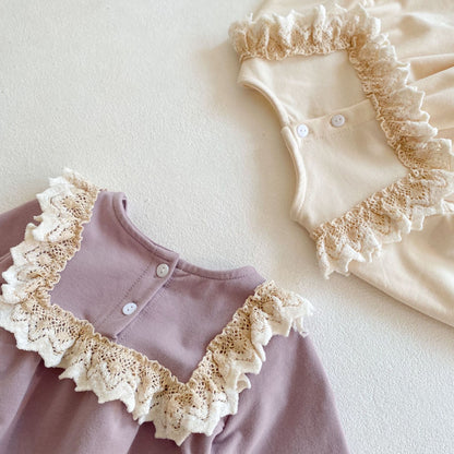 ヨーロピアンフリルベビーセットアップ(2color)
