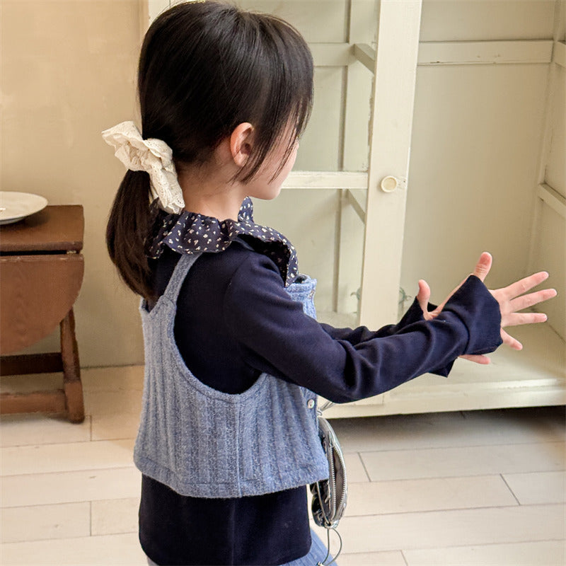 小花衿チューリップトップス(3color)