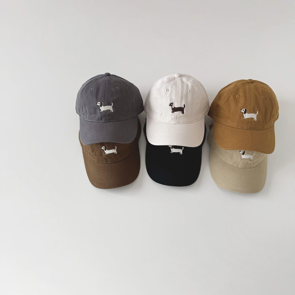 ダックス刺繍キッズキャップ(11color)