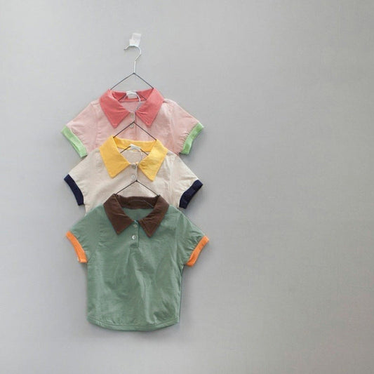 🅽🅴🆆 [3color / 66-90] ポップカラーポロシャツ