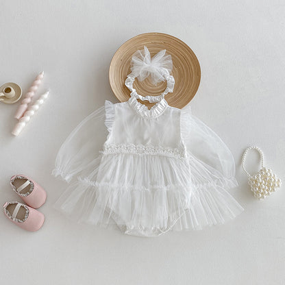 🅽🅴🆆 ホワイトセレモニーベビードレス
