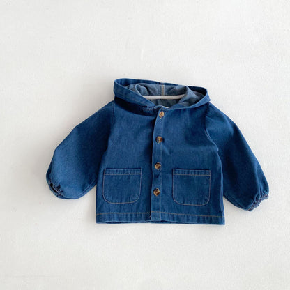 フードデニムジャケット