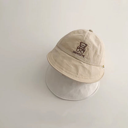 クマさん刺繍アーチキャップ(4color)