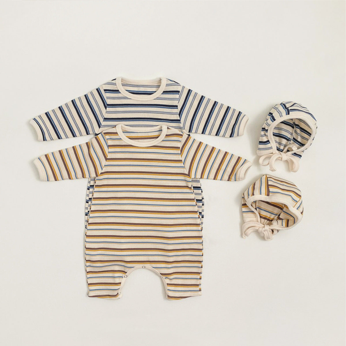 デザインボーダーロンパース(2color)