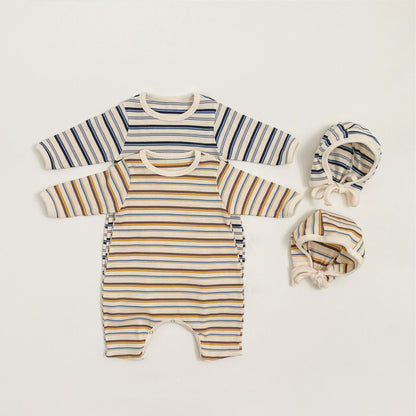 デザインボーダーロンパース(2color)