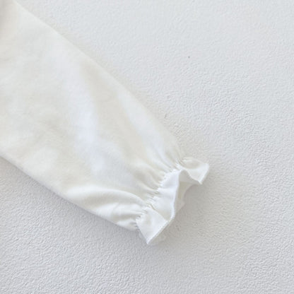 フロントレースホワイトロンパースセット