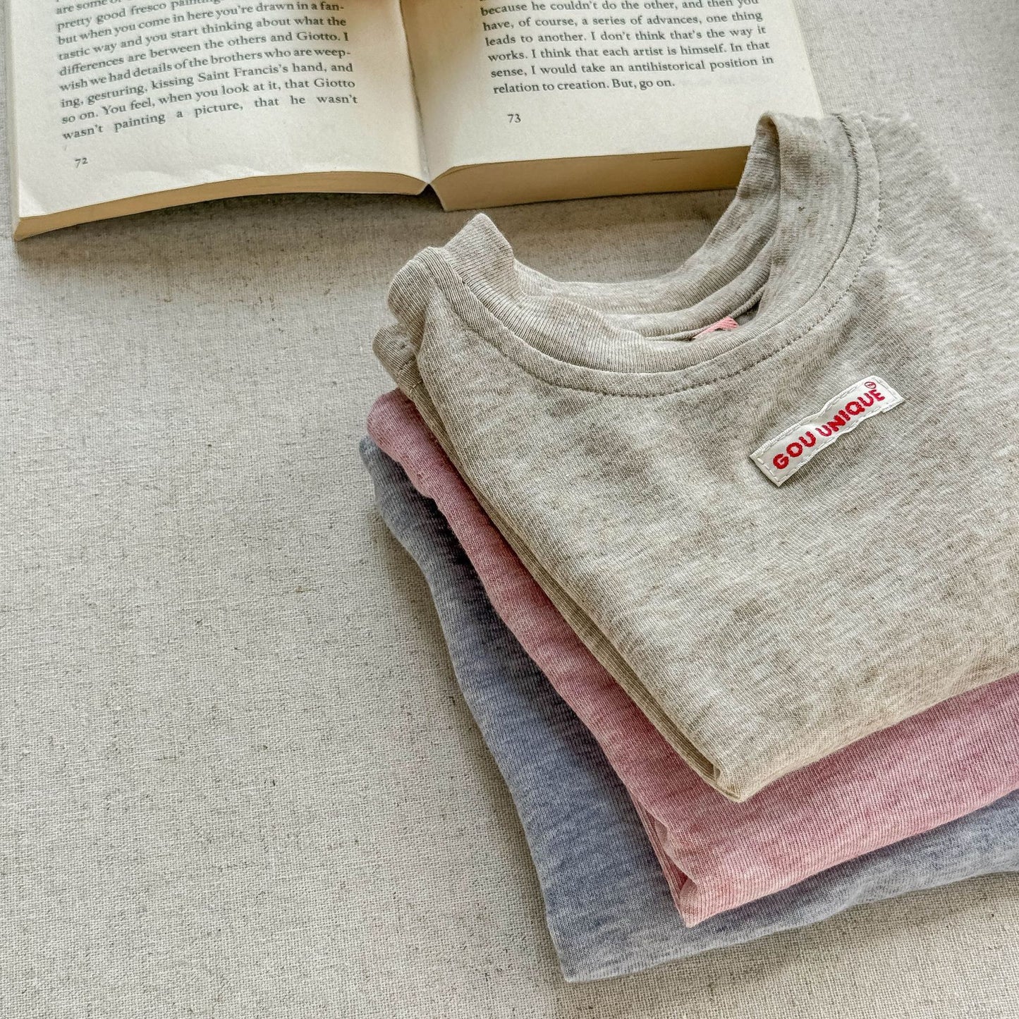 🅽🅴🆆 [3color / 80-130] 杢カラーシックサマーシャツ