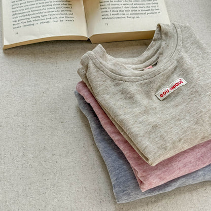 🅽🅴🆆 [3color / 80-130] 杢カラーシックサマーシャツ