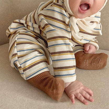 デザインボーダーロンパース(2color)