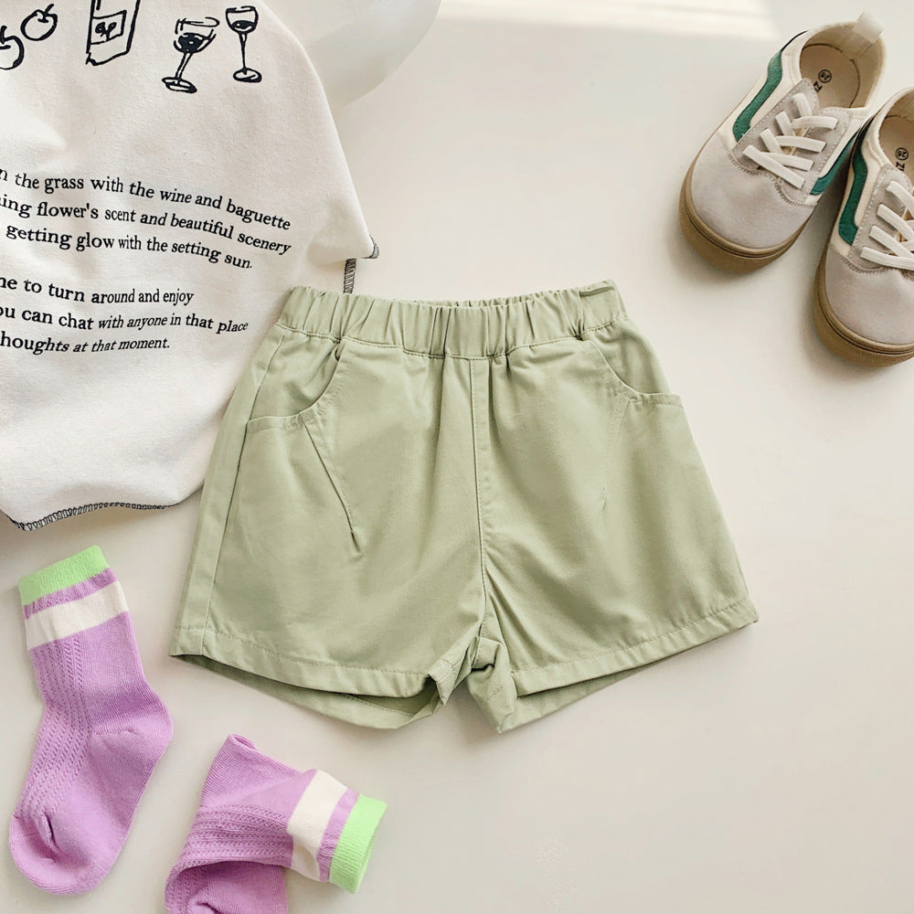 🅽🅴🆆 [7color / 90-140] カーゴカラーショートパンツ