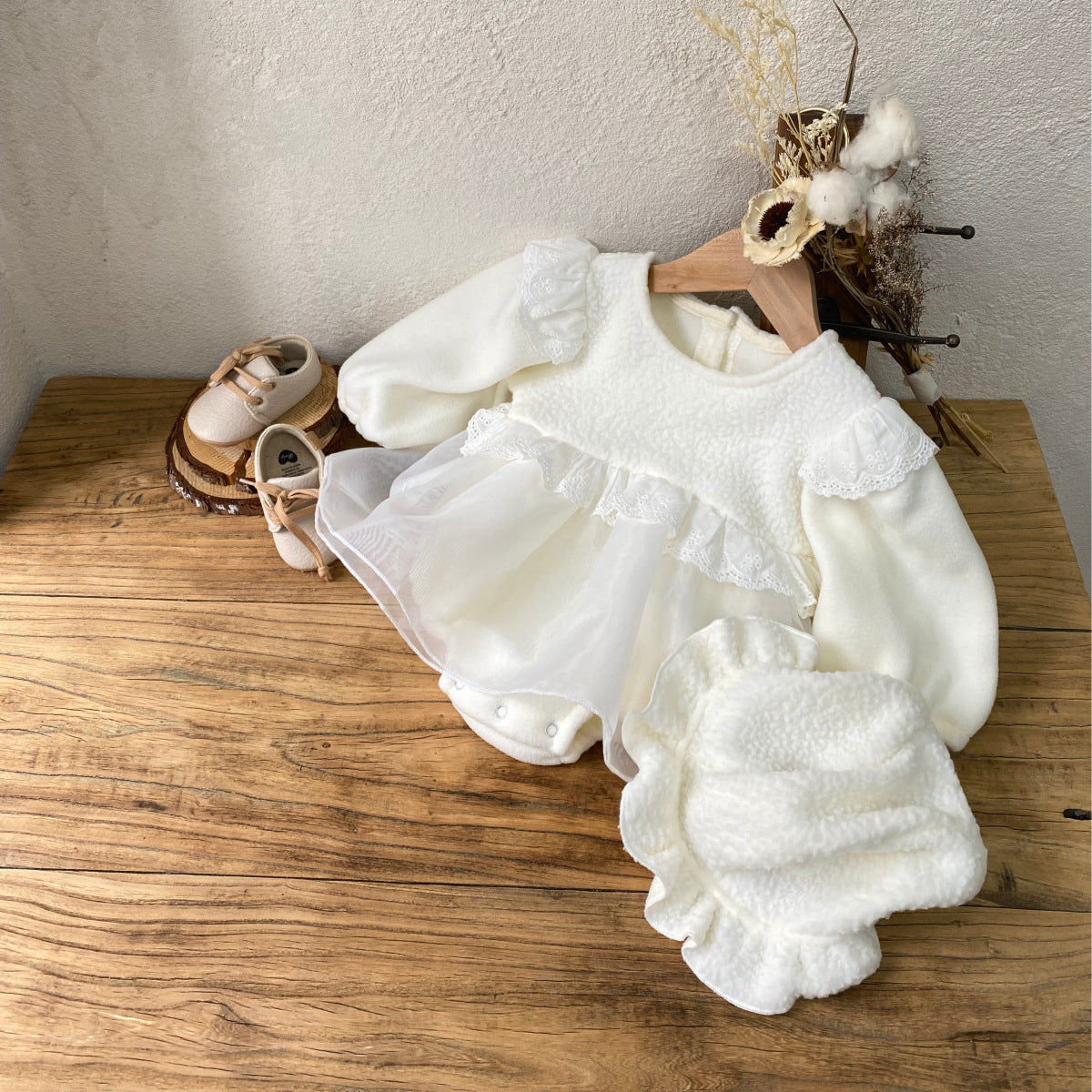 🅽🅴🆆 もこもこホワイトセレモニーベビーセット