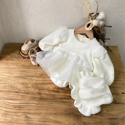 🅽🅴🆆 もこもこホワイトセレモニーベビーセット