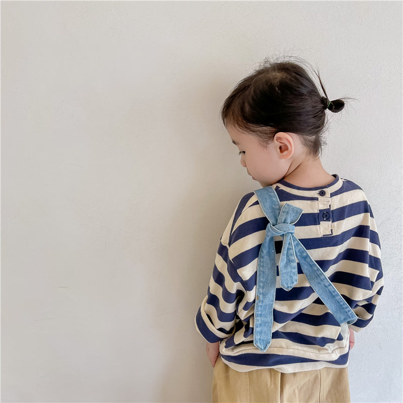 イニシャルボーダーロングスリーブ(2color)