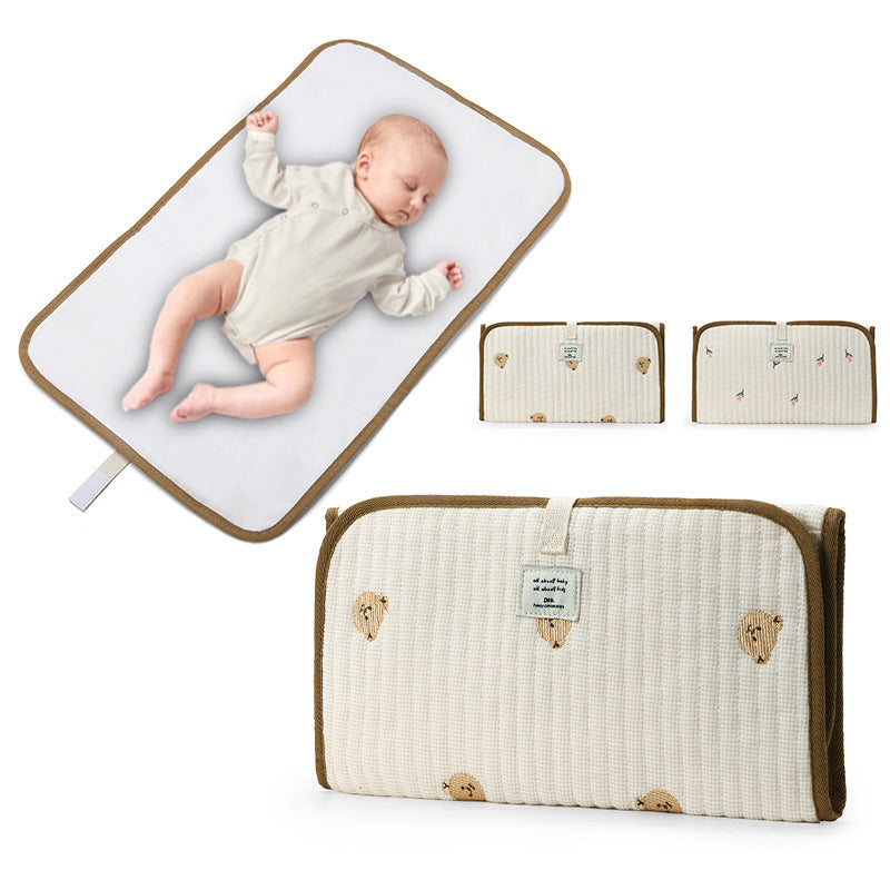 キルティングベビーおむつ替えマット(2color)