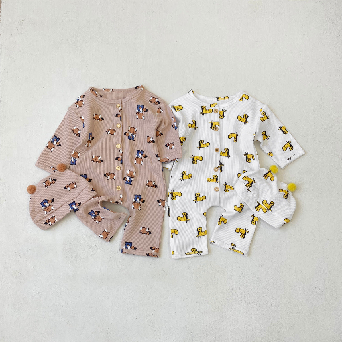 アニマルベビーワッフルセット(2color)