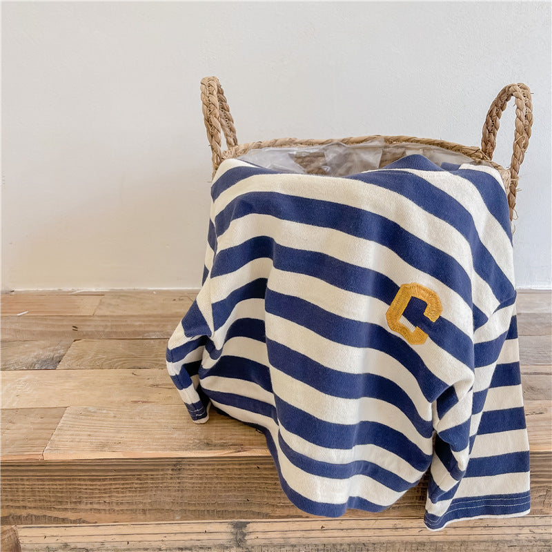 イニシャルボーダーロングスリーブ(2color)