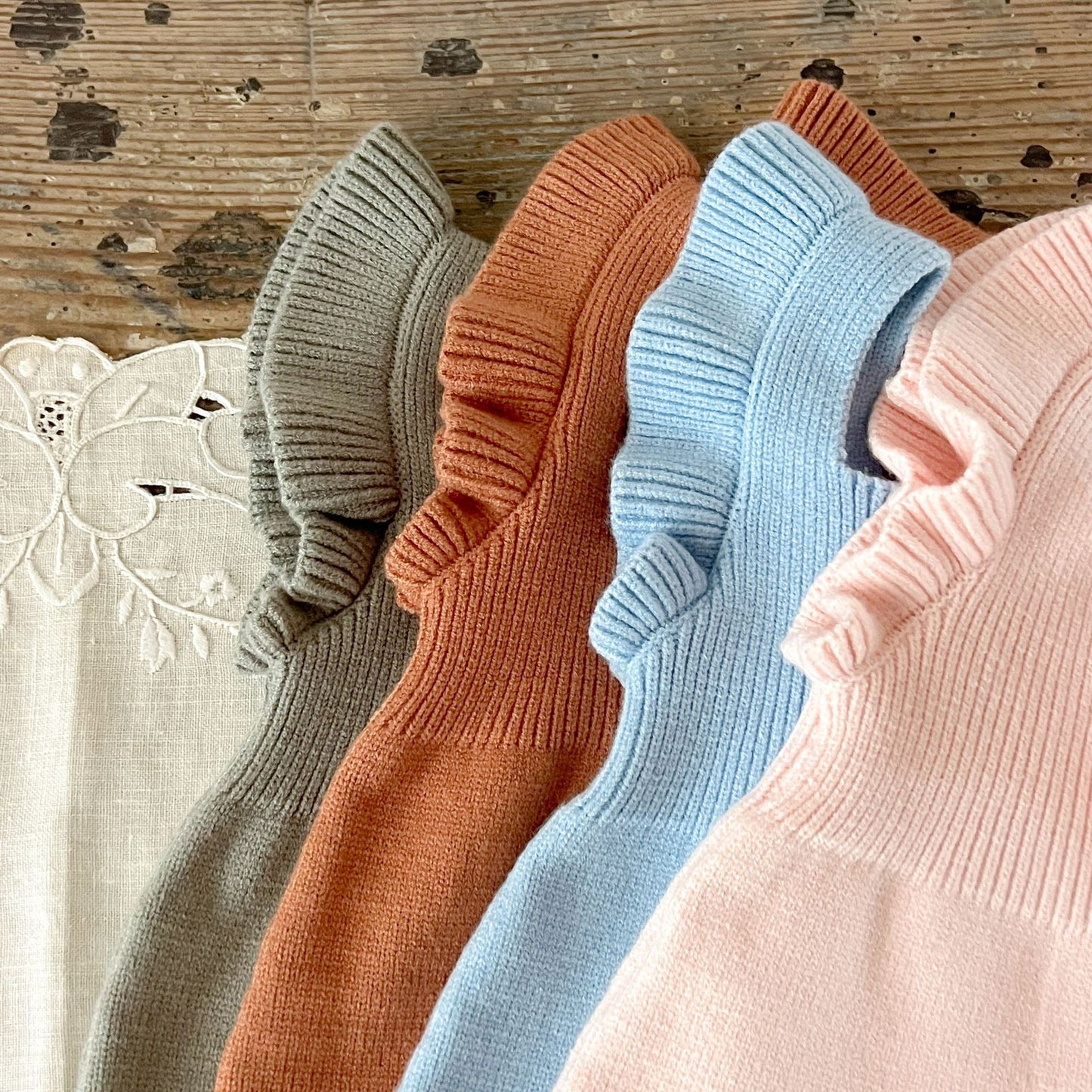 シンプルフリルベビーサロペット(4color)