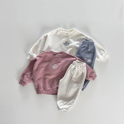 カジュアルバイカラーセットアップ(2color)