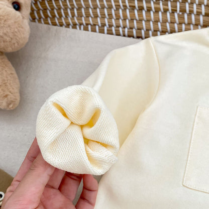 イラストべあ長袖ロンパース