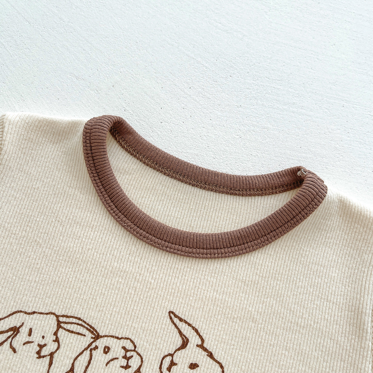 🅽🅴🆆 [3color / 66-90] ナチュラルラビットリブロンパース