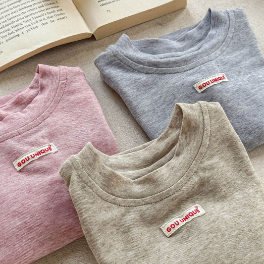 🅽🅴🆆 [3color / 80-130] 杢カラーシックサマーシャツ