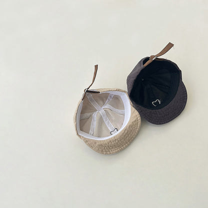 ベア刺繍カジュアルキャップ(4color)