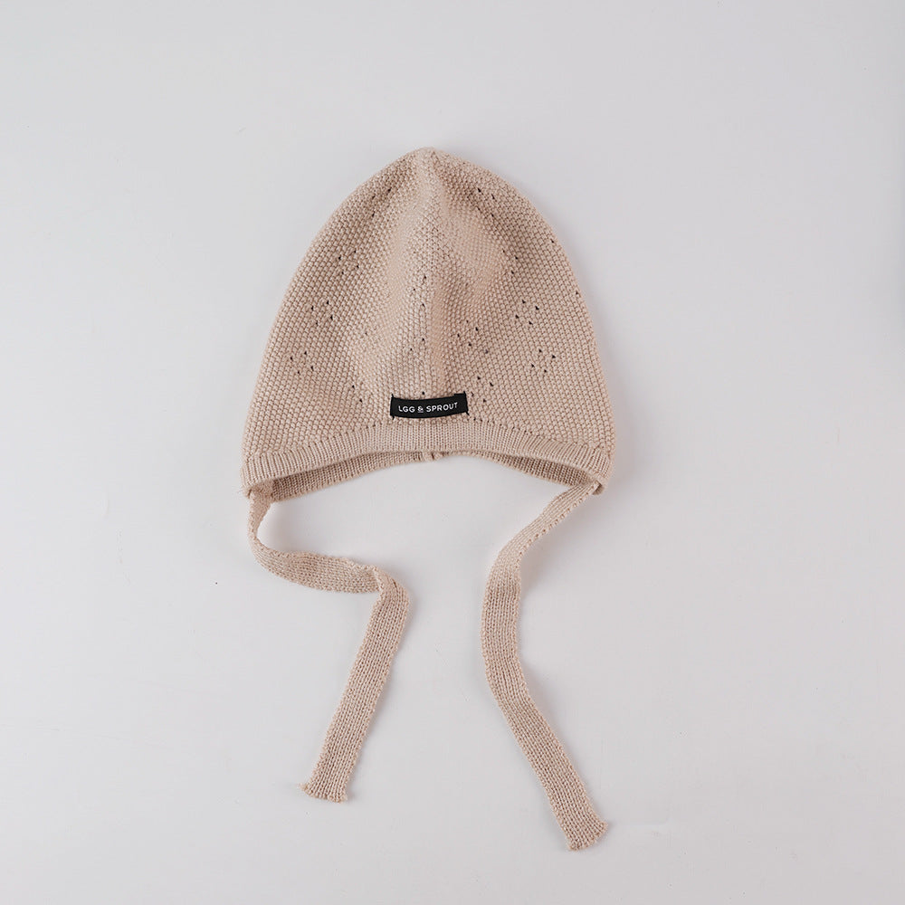 シンプルラベルニットキャップ(6color)