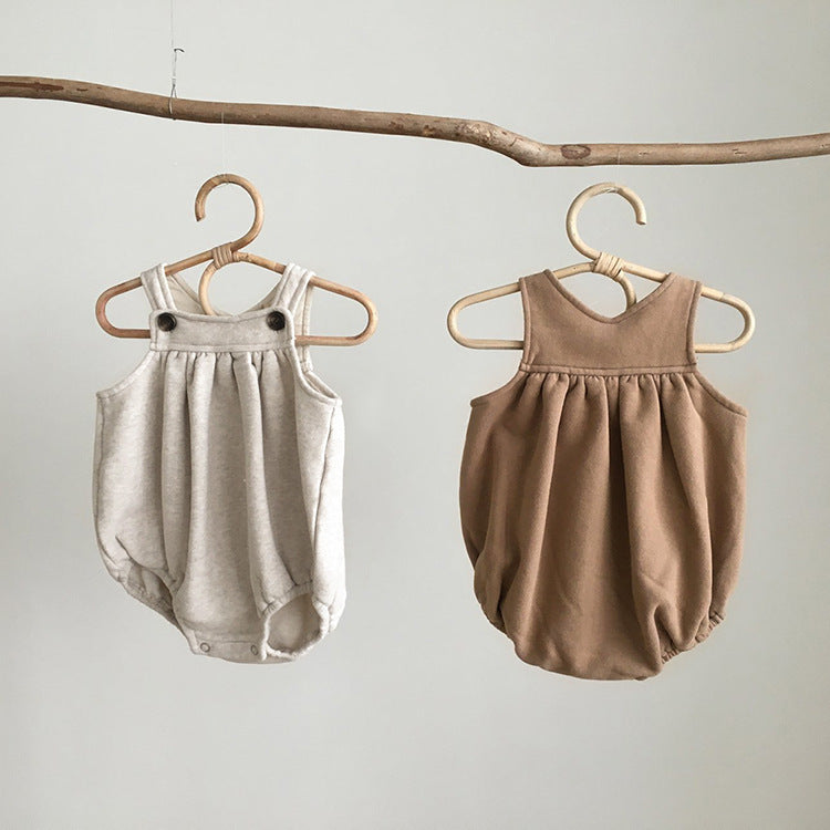 スウェットベビーサロペット(3color)