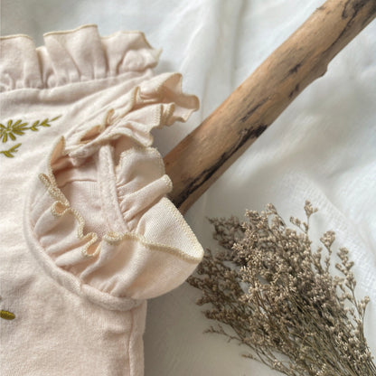 ナチュラルカントリー刺繍ロンパース(2color)