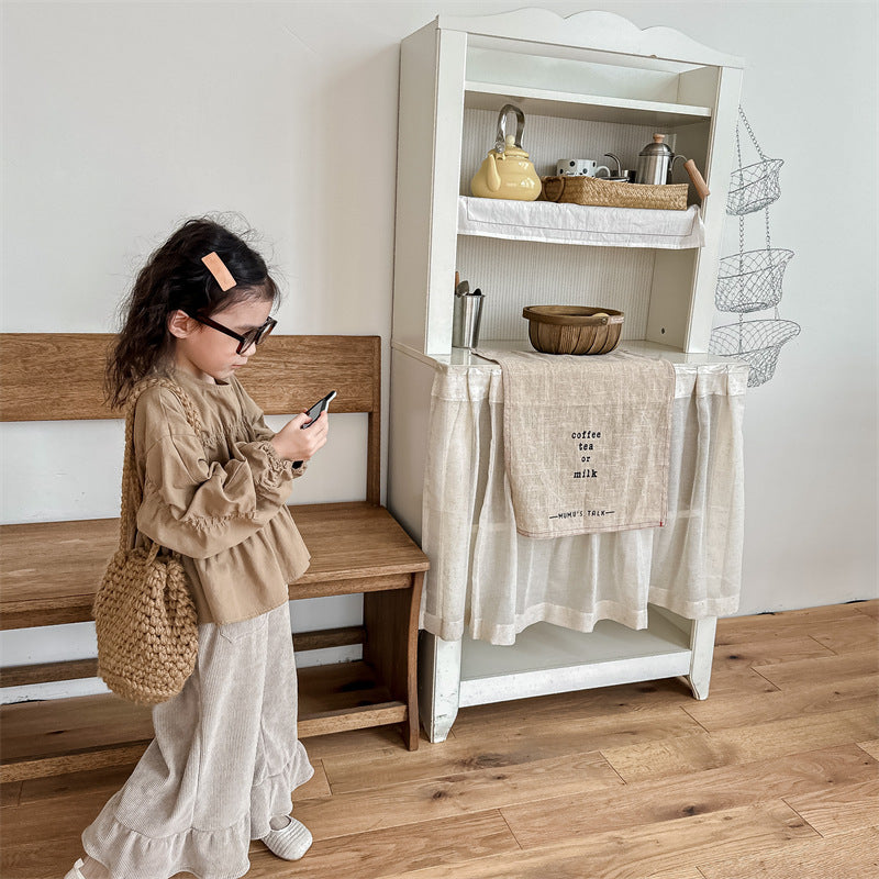 シャーリングガールブラウス(2color)