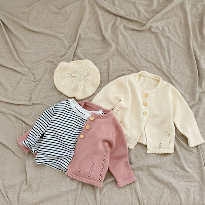 北欧シンプルニットカーディガン(2color)